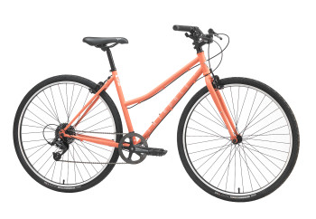 Fairdale Lookfar Step-Thru Bike Matte Coral Red