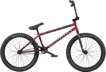 We The People Audio 22" BMX Bike - 21.9" TT, Matt Aqua Red
