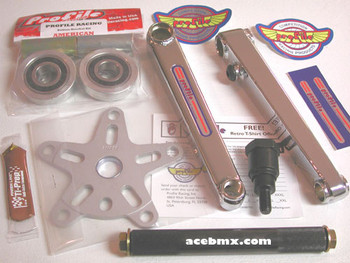 Profile 40th Anniversary Cranks  Old School Vintage NOS American BMX Parts. Build your custom bike up with the best cranks in BMX.