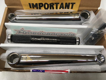 Profile Racing BMX Cranks in chrome. New Version