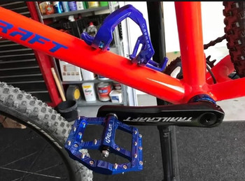 Helium BMX Pedals Junior in Blue, Titanium Axles