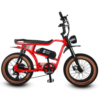 Golden Cycles Panthro E-bike Red