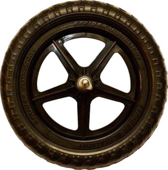 Strider Replacement Wheel Ultralight, Black, Sold as Each